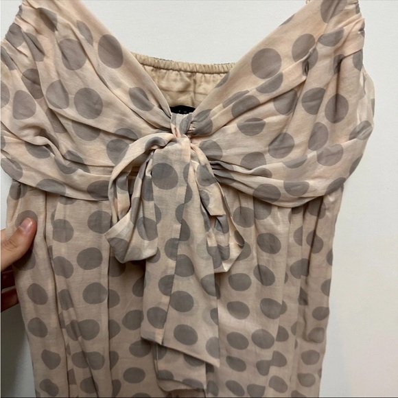 Robert Rodriguez silk and cotton Dusty Pink and grey Polka Dot dress - Picture 5 of 5